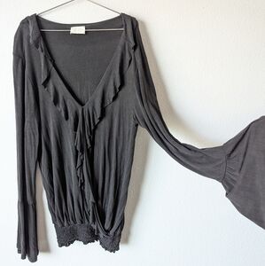 1.4.3. Story by Line Up Flowy Ruffled Bell Sleeve Blouse